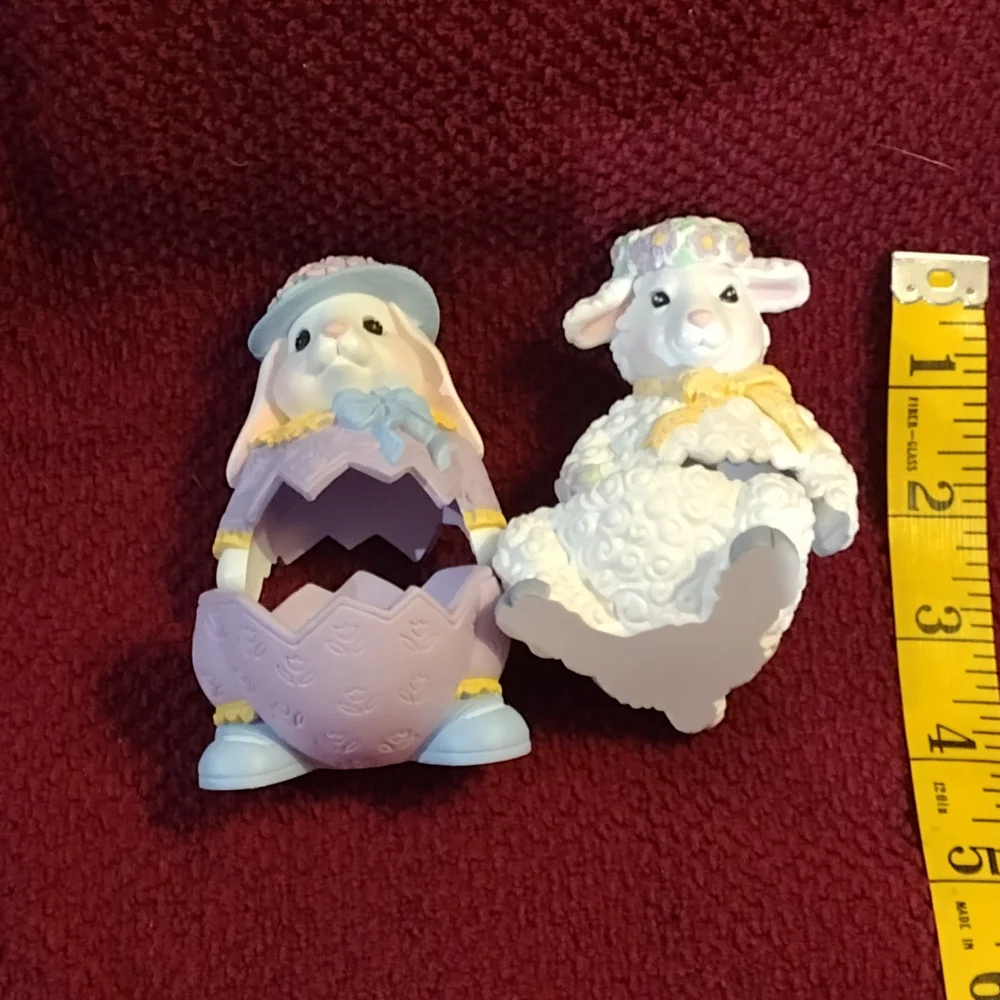 Easter Bunny and Lamb Figurines - Picture 4 of 11